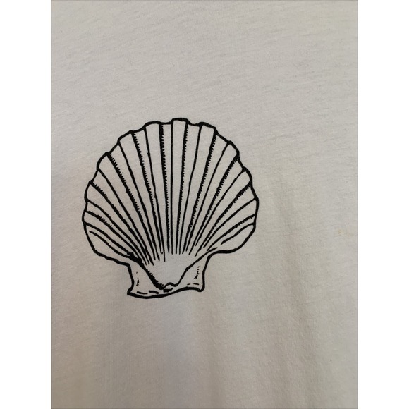Lulusimonstudio Small Distressed Sea Shell White T Shirt - Picture 3 of 16